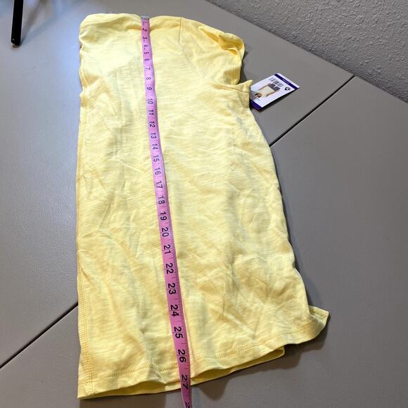 Social Standard Sanctuary XXL Tee Shirt Top Short Sleeve Yellow Scoop Neck - Picture 8 of 9